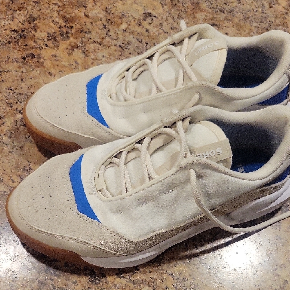 Sorel Men's Beige and Blue Sneakers